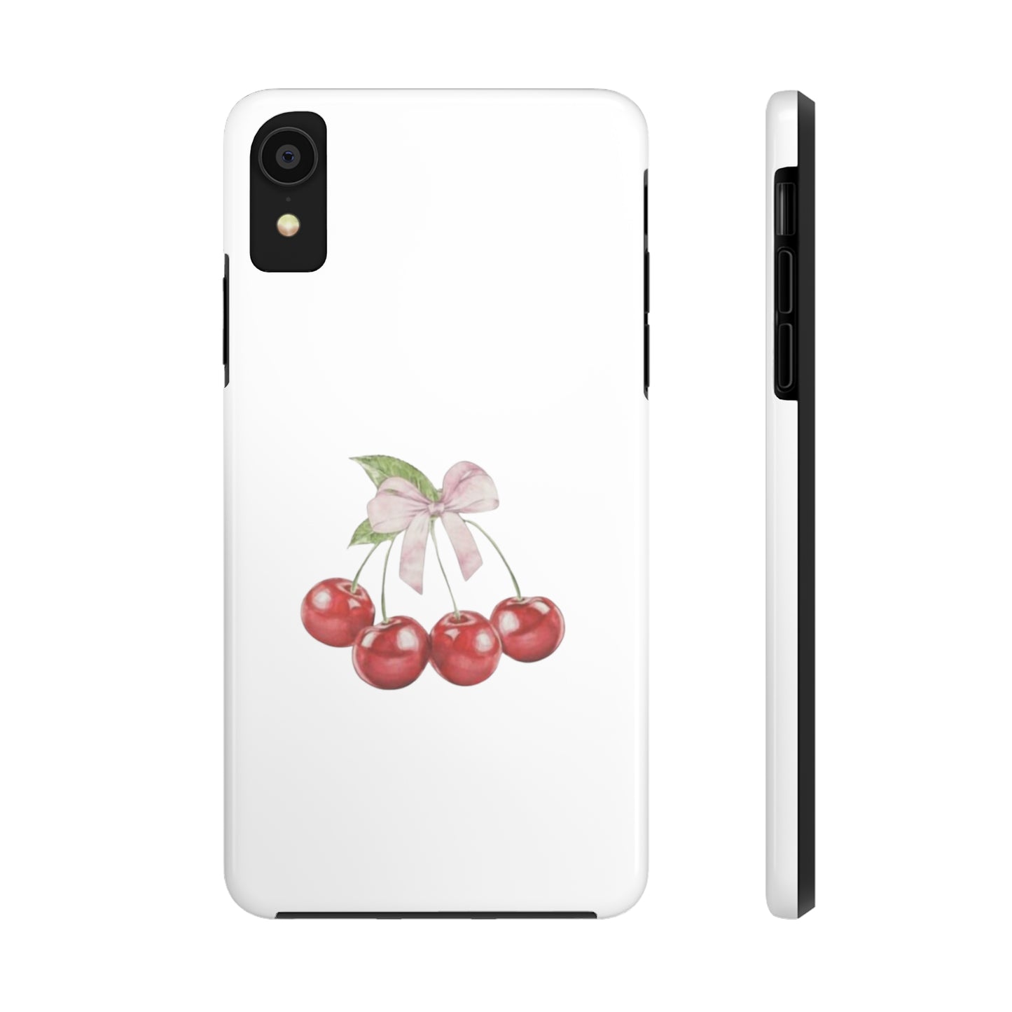 Cherries With Ribbon Aesthetic Tough Phone Cases