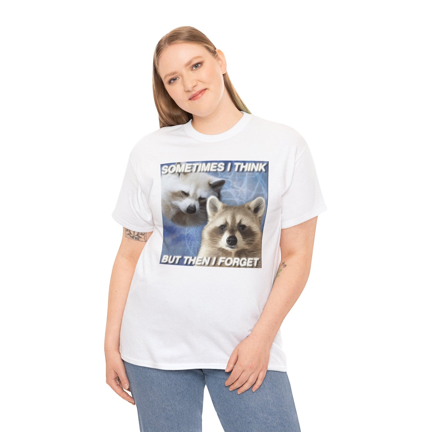 Sometimes I Think... But Then I Forget, , Opossum Shirt, Possum Shirts, Cute Opossum Tee, Dank Meme Quote Shirt, Trash Panda Meme