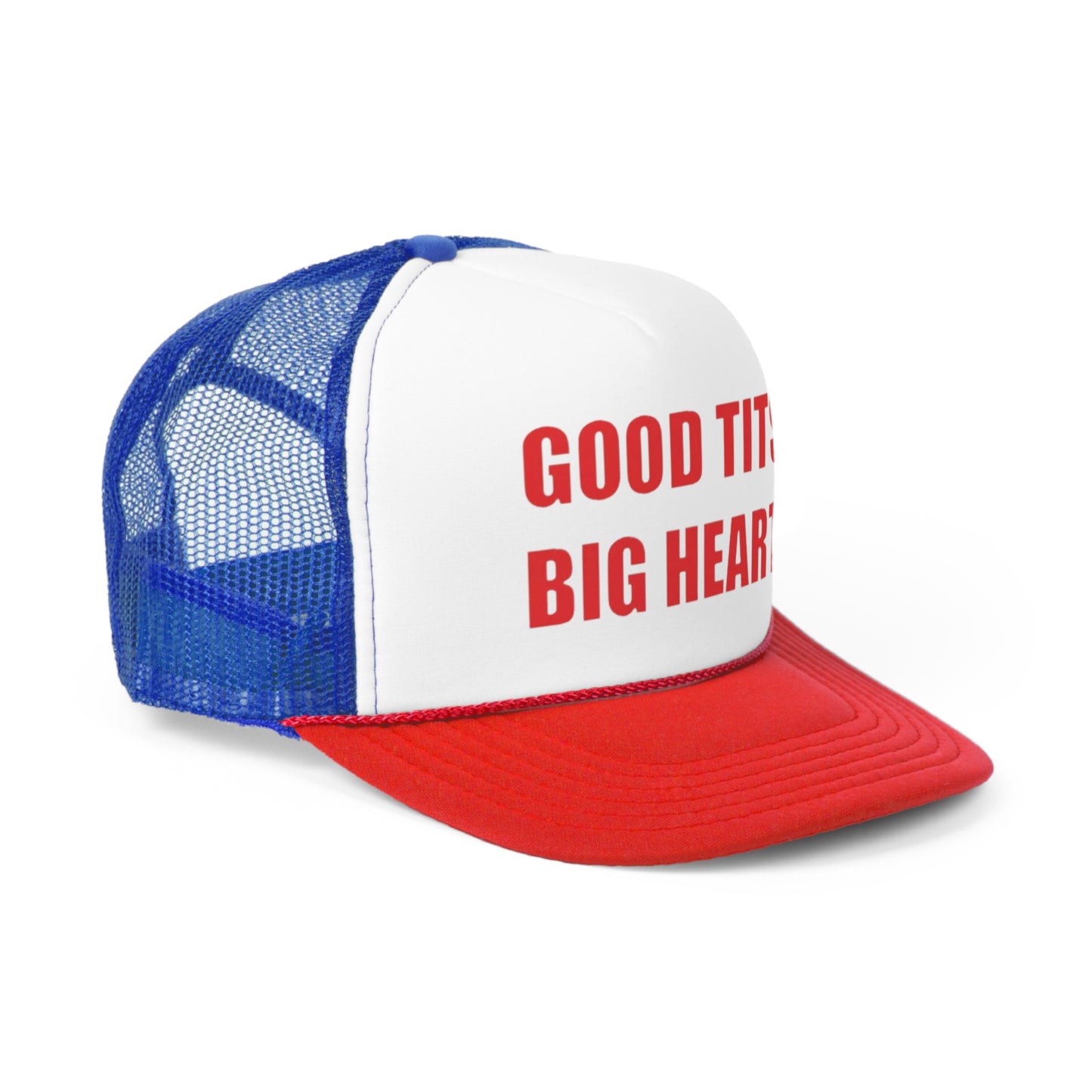 Good Tits Big Heart Trucker Hat, Funny Hats, Gift Hat, Parody Trucker Hat, Tiktok, Trendy Hats, Meme Hats, Cute Animal Hats