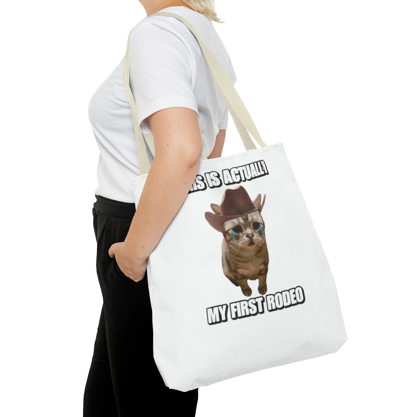 This Is Actually My First Rodeo Today Meme Tote Bag