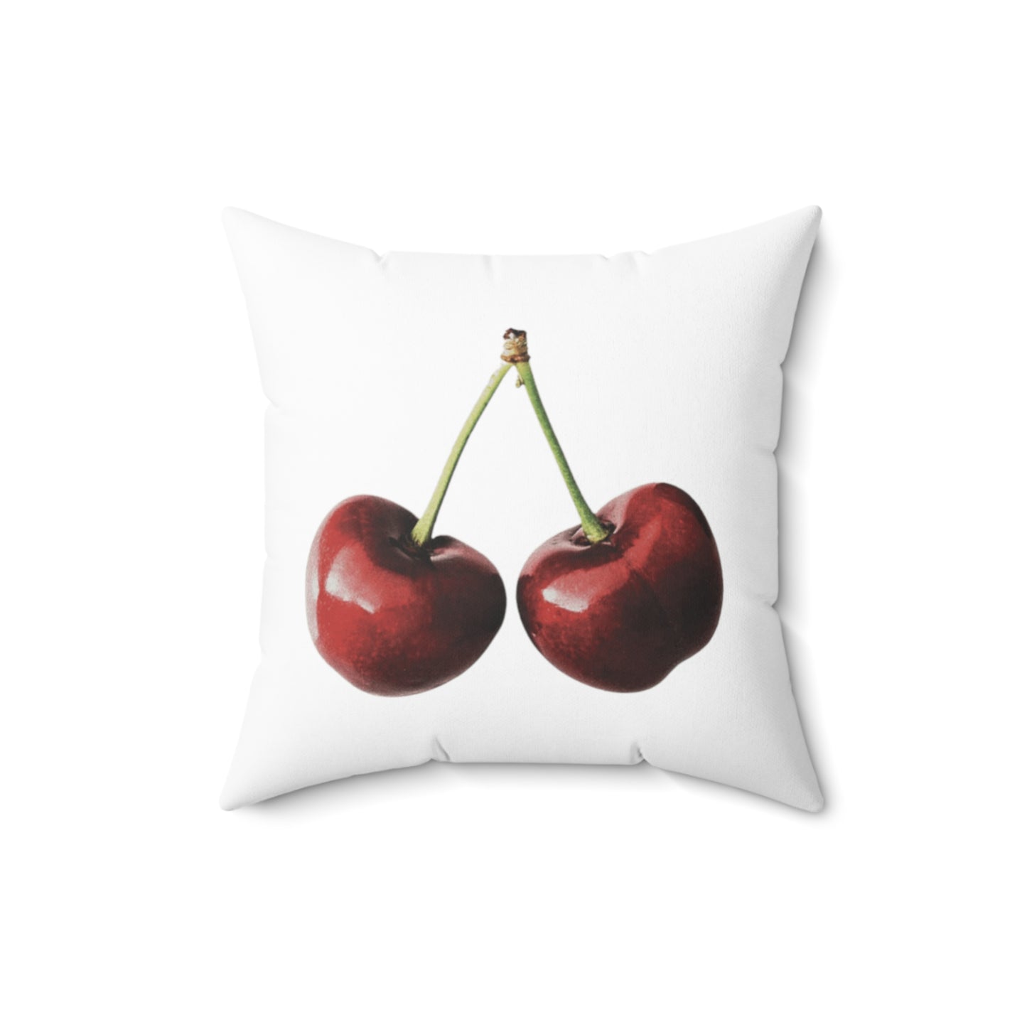 Cherries Aesthetic Polyester Square Pillow