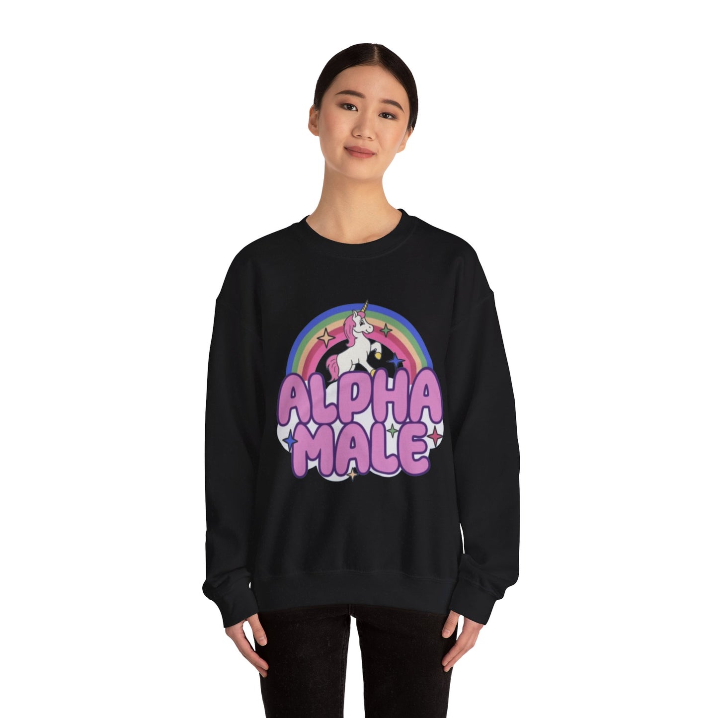 Alpha Male Unicorn Unisex Crewneck Sweatshirt