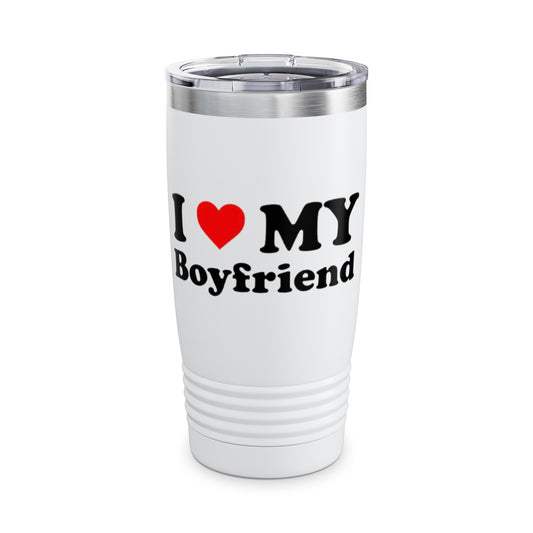 I Love My Boyfriend Ringneck Tumbler, 20oz