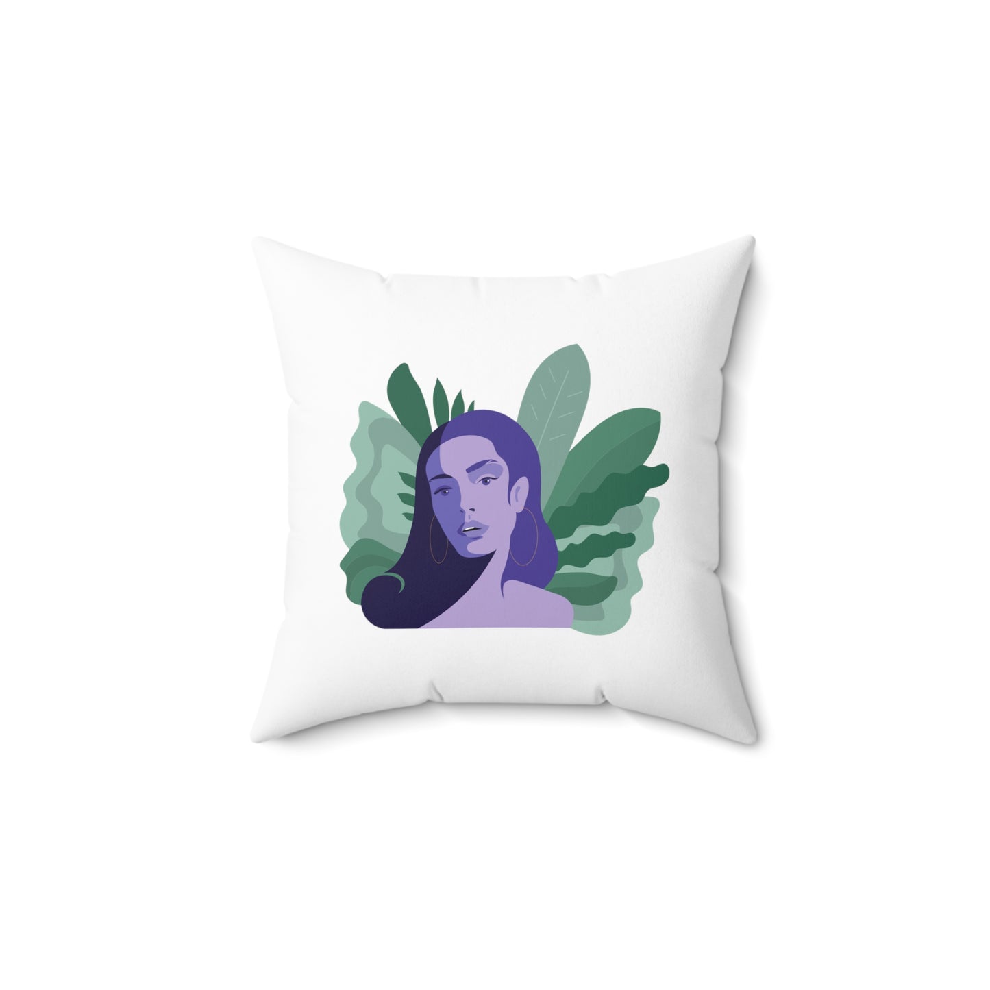 Artistic Women Aesthetic Polyester Square Pillow