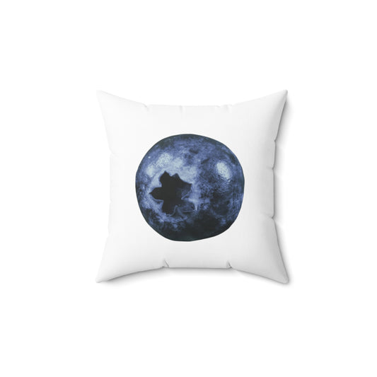 Blueberry Aesthetic Polyester Square Pillow