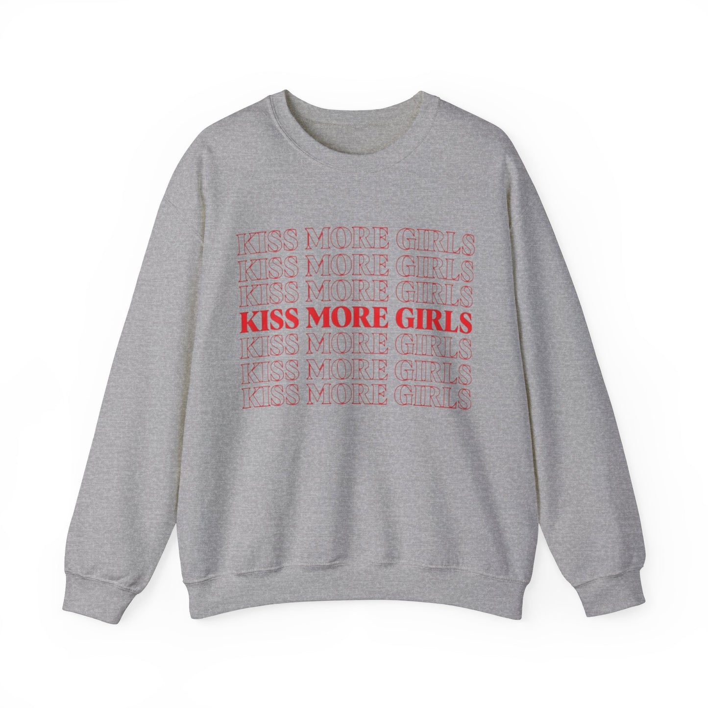 Kiss More Girls Unisex Crewneck Sweatshirt