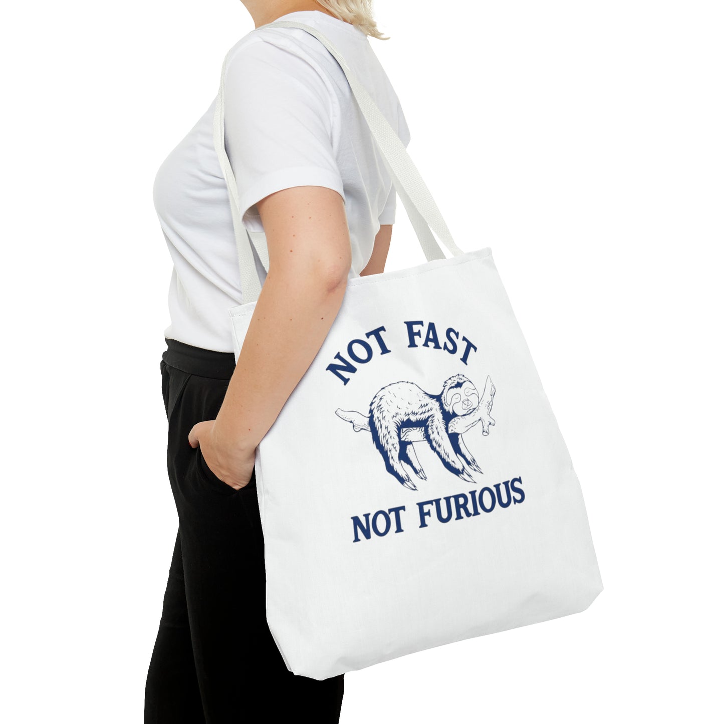 Not Fast Not Furious Meme Tote Bag