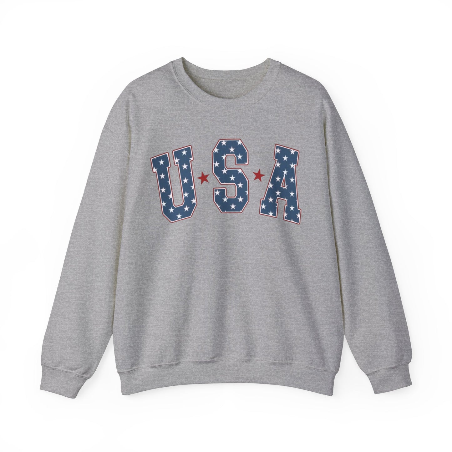 USA Starry Letters Crewneck Unisex Crewneck Sweatshirt