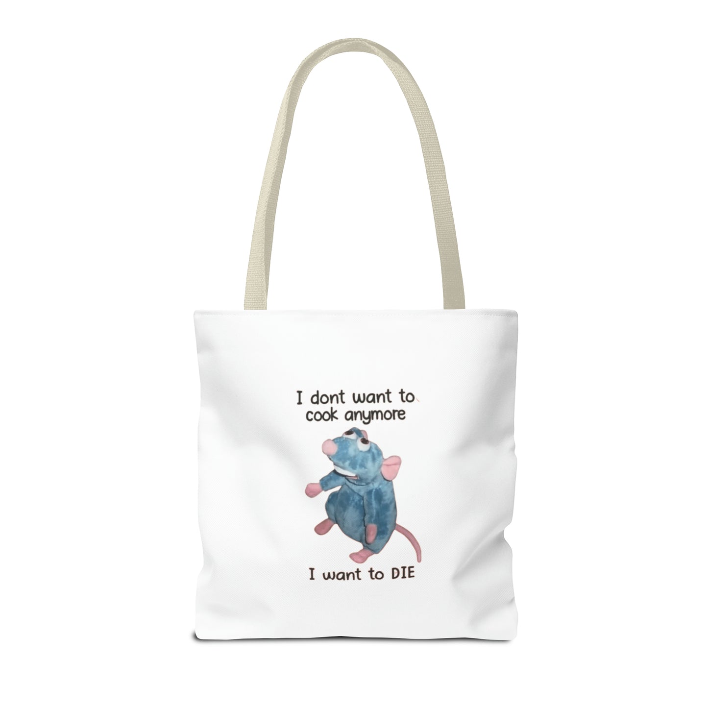 I Don't Want To Cook Anymore I Want To Die Meme Tote Bag