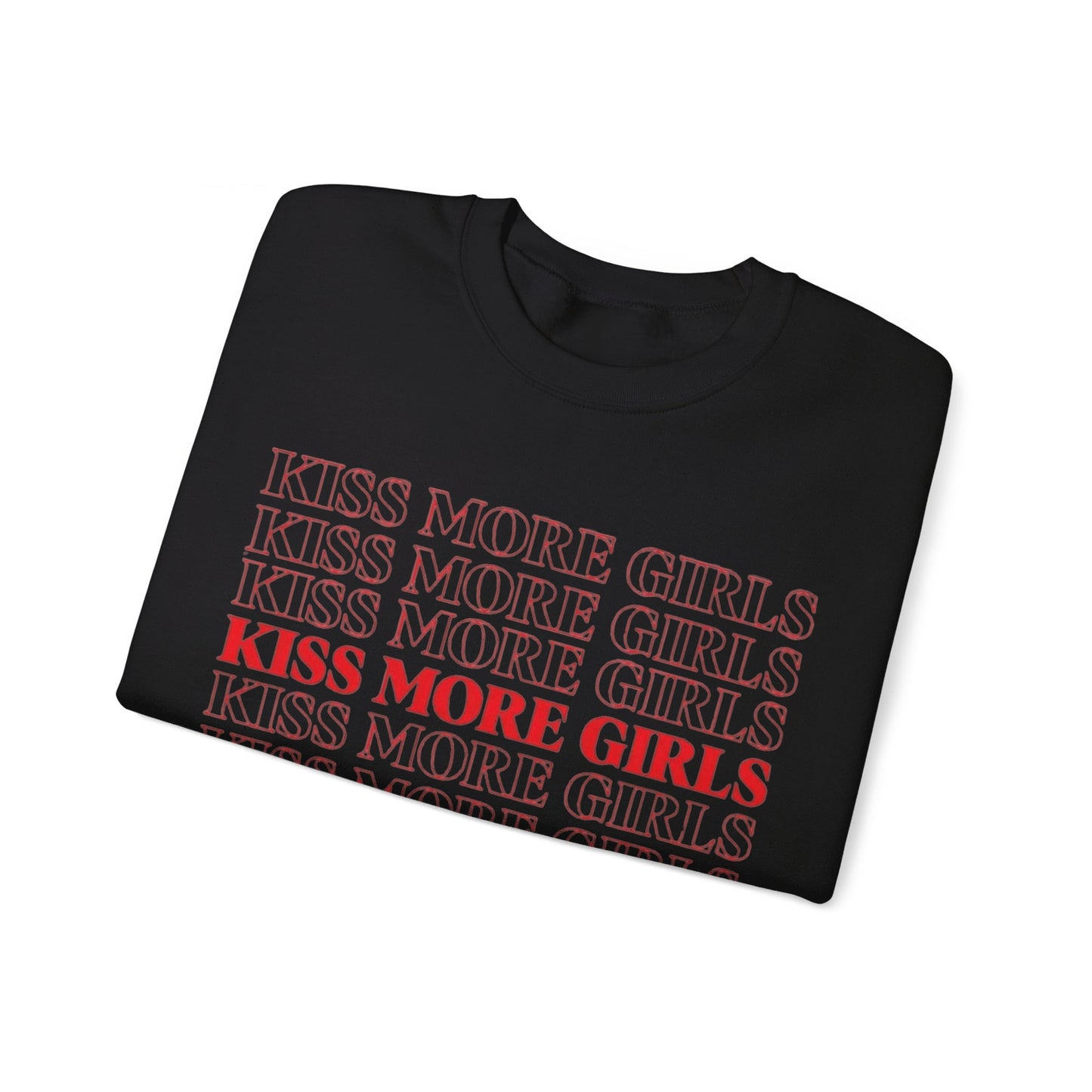 Kiss More Girls Unisex Crewneck Sweatshirt