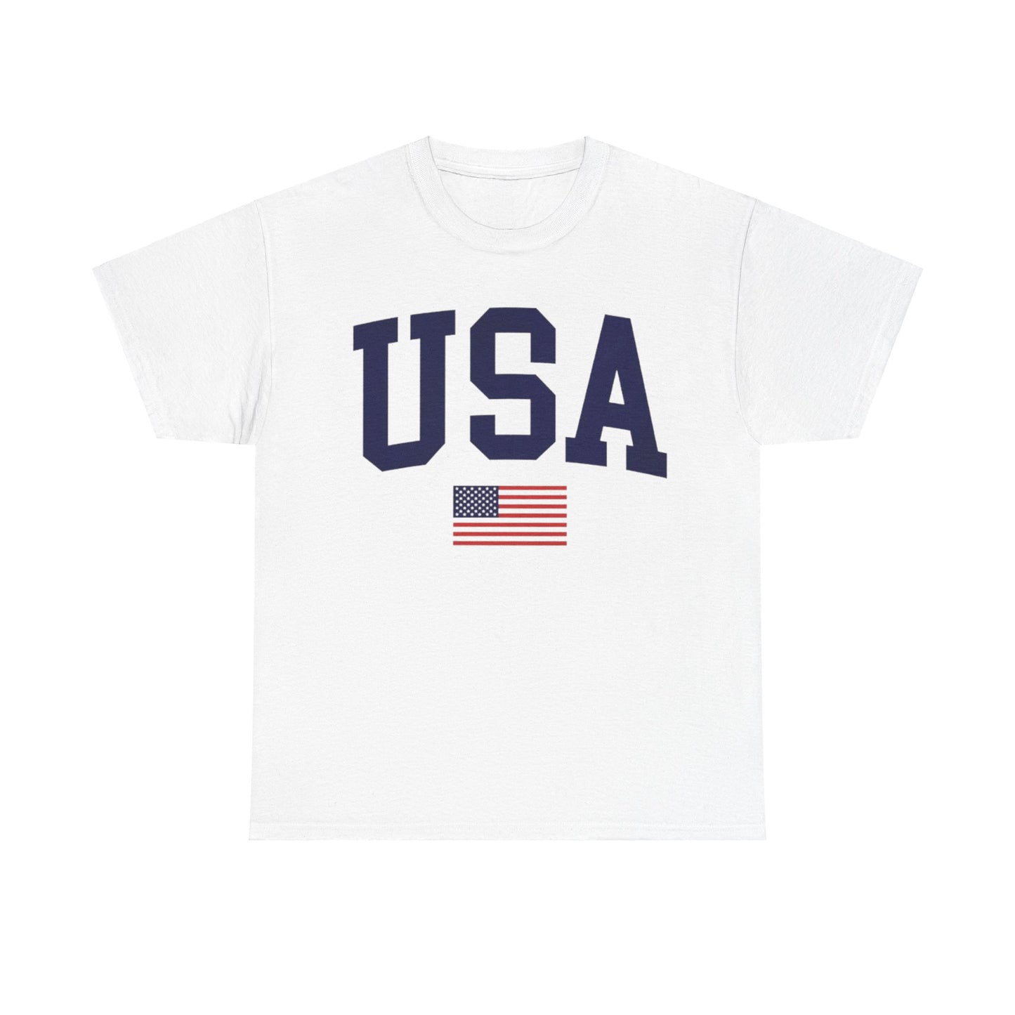 USA Solid Color With Flag Tee Unisex Shirt