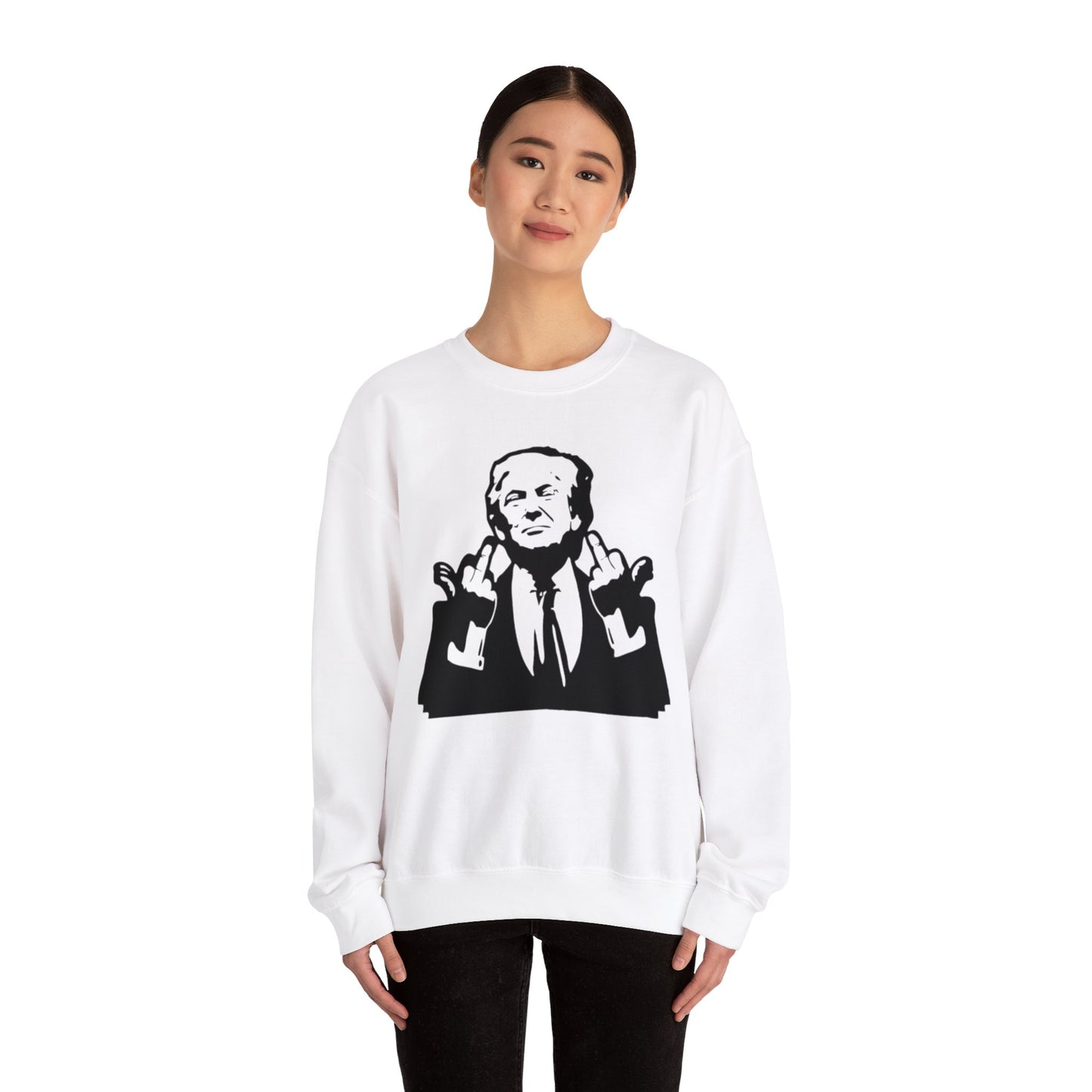 Middle Fingers Assassination Attempt Unisex Crewneck Sweatshirt