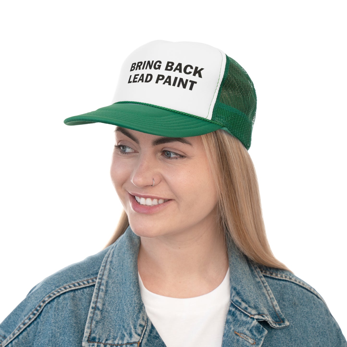 Bring Back Lead Pain Trucker Hat, Funny Hats, Gift Hat, Parody Trucker Hat, Trendy Hats, Meme Hat