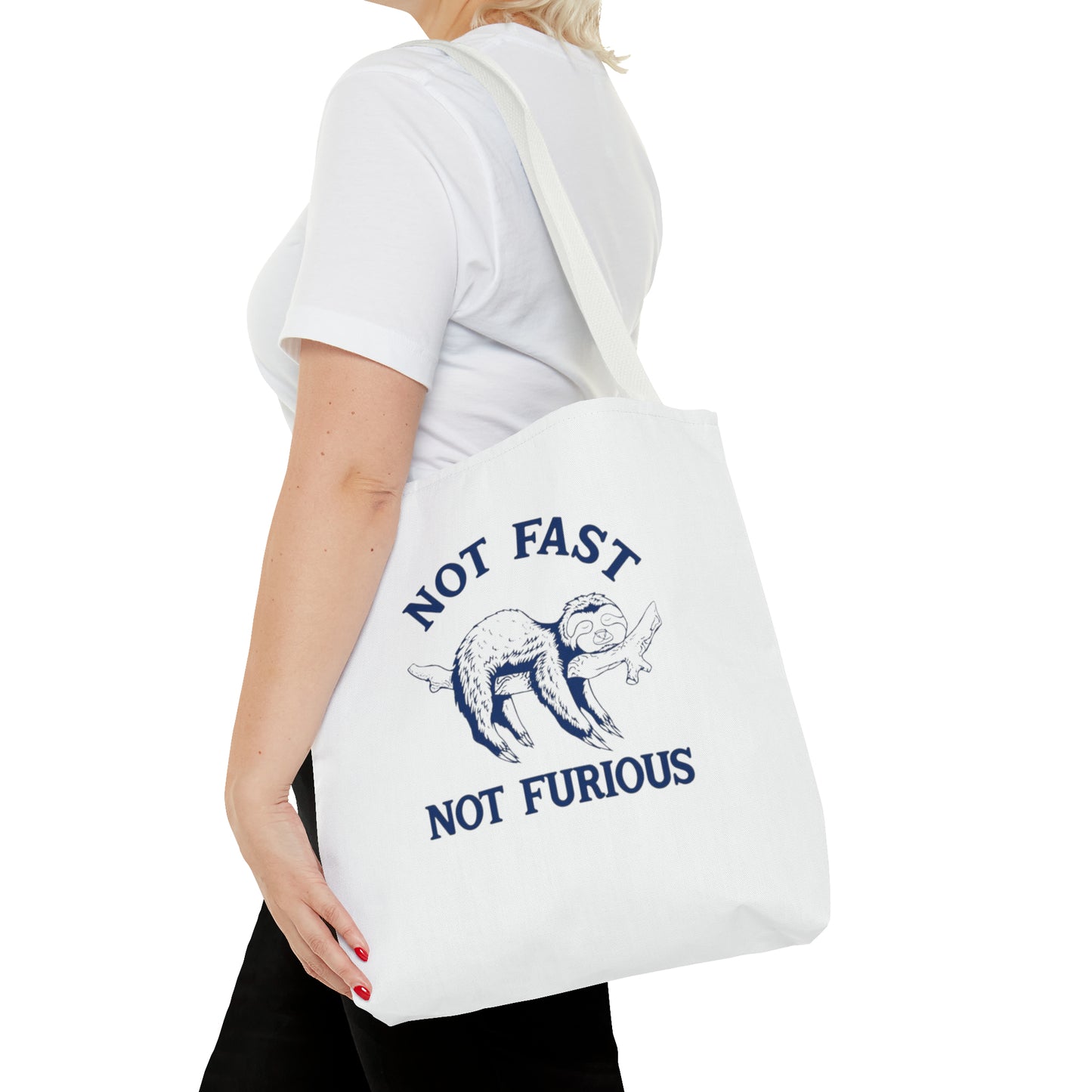 Not Fast Not Furious Meme Tote Bag