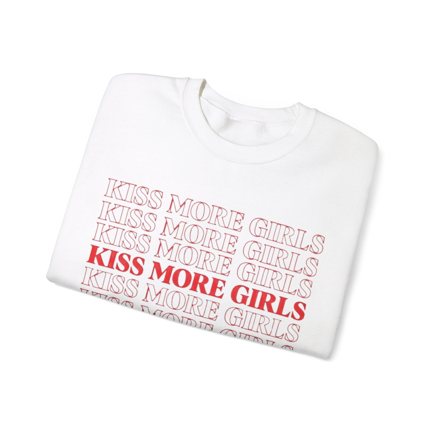 Kiss More Girls Unisex Crewneck Sweatshirt