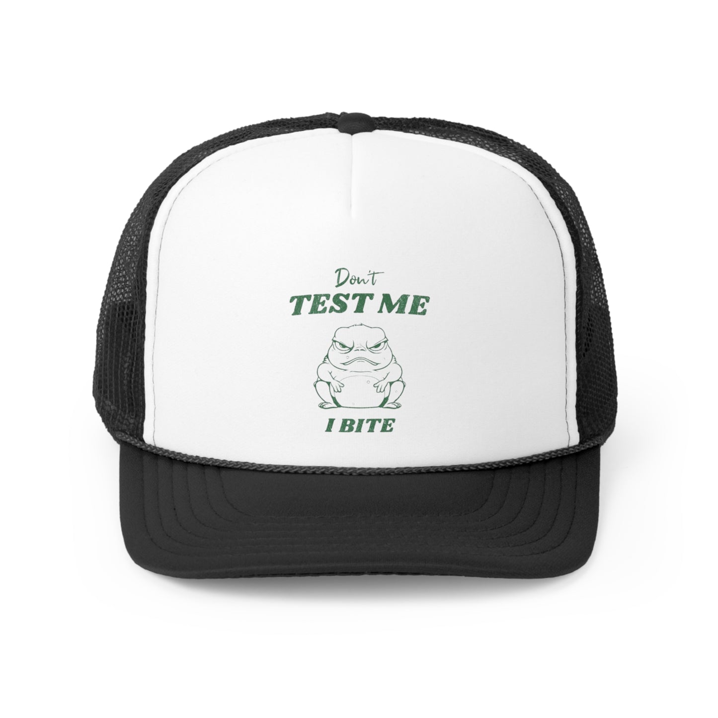 Don't Test Me I Bite Trucker Hat, Funny Hats, Gift Hat, Parody Trucker Hat, Trendy Hats, Meme Hat