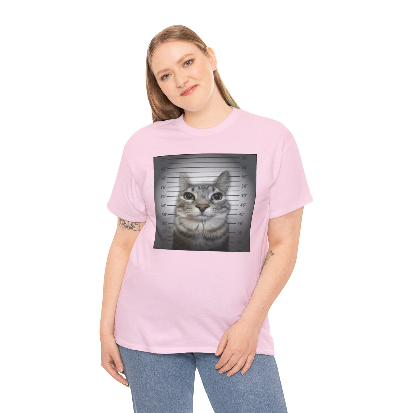 Cute Cat Mugshot T Shirt Unisex