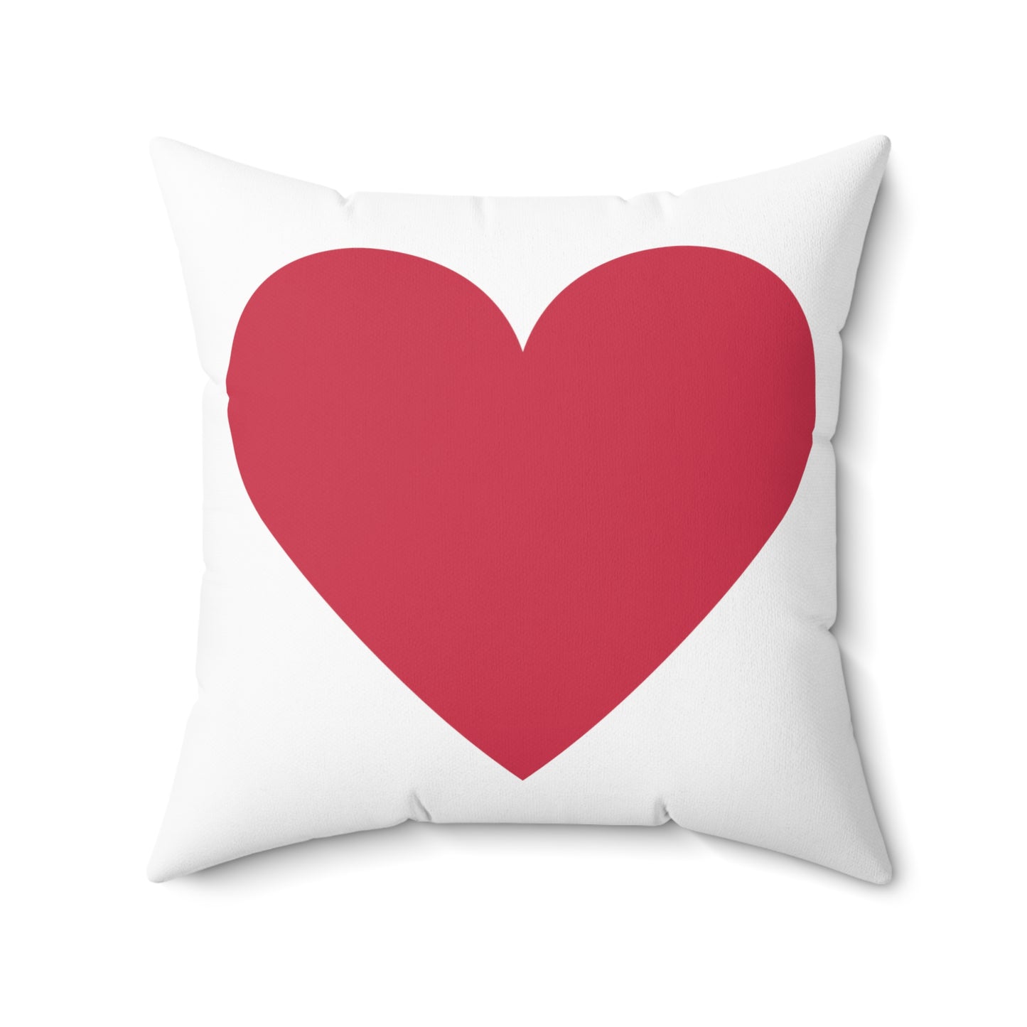 Red Heart Polyester Square Pillow