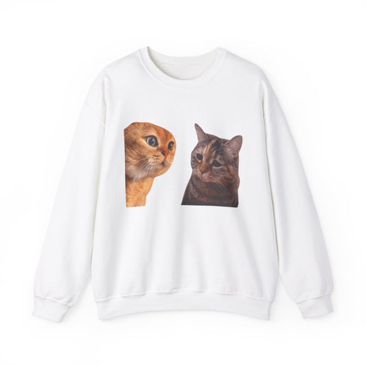 Cats Talking Unisex Crewneck Sweatshirt