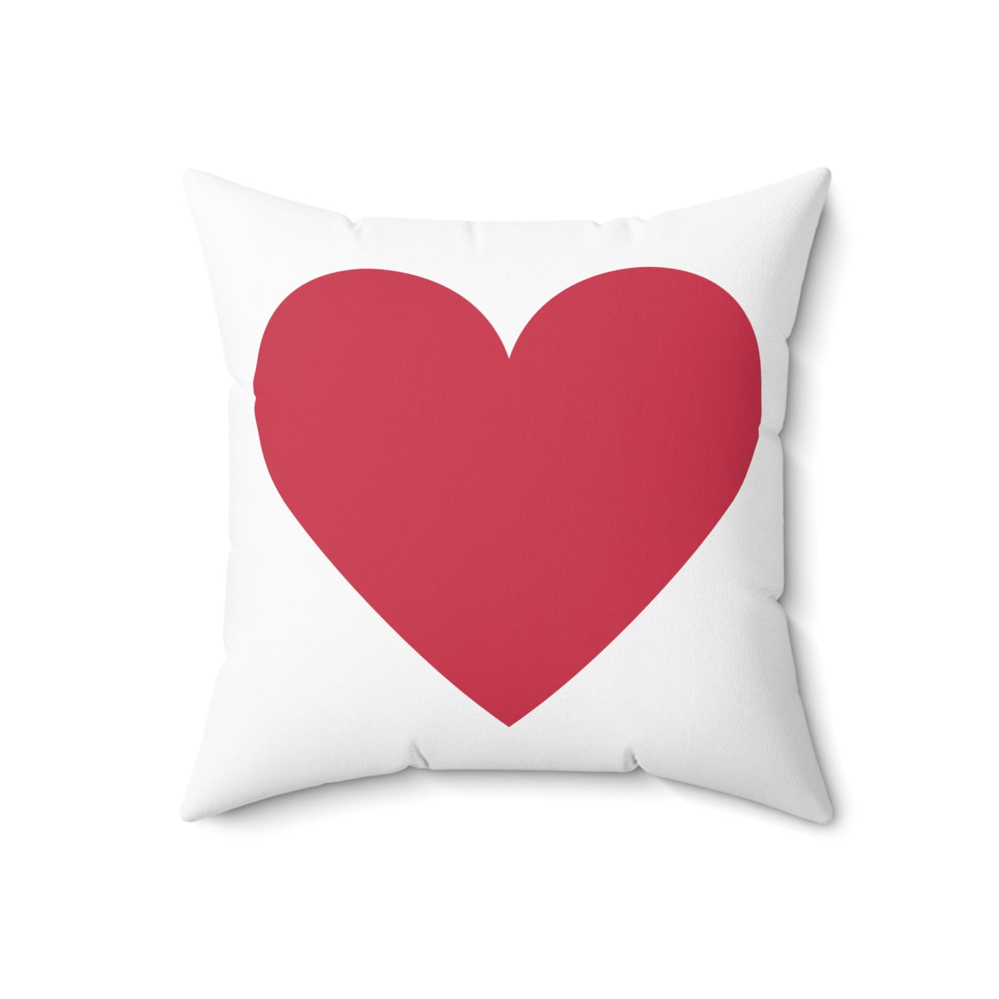 Red Heart Polyester Square Pillow