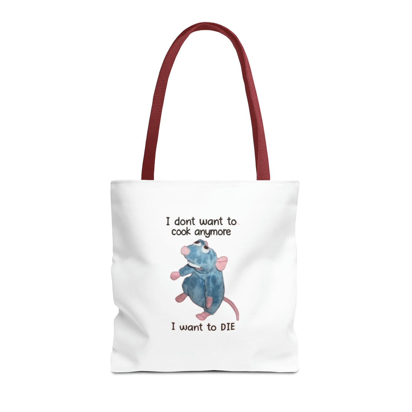 I Don't Want To Cook Anymore I Want To Die Meme Tote Bag