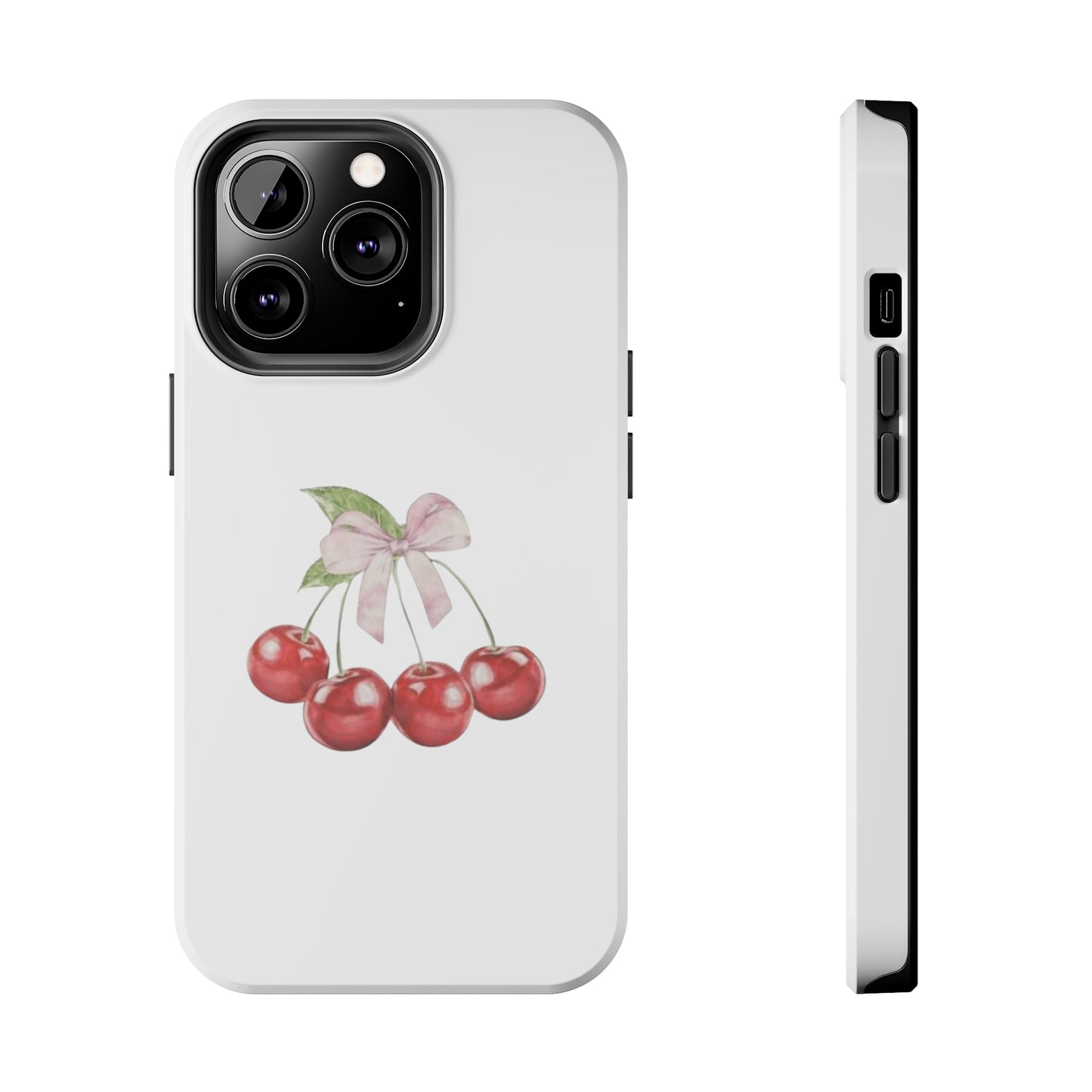 Cherries With Ribbon Aesthetic Tough Phone Cases