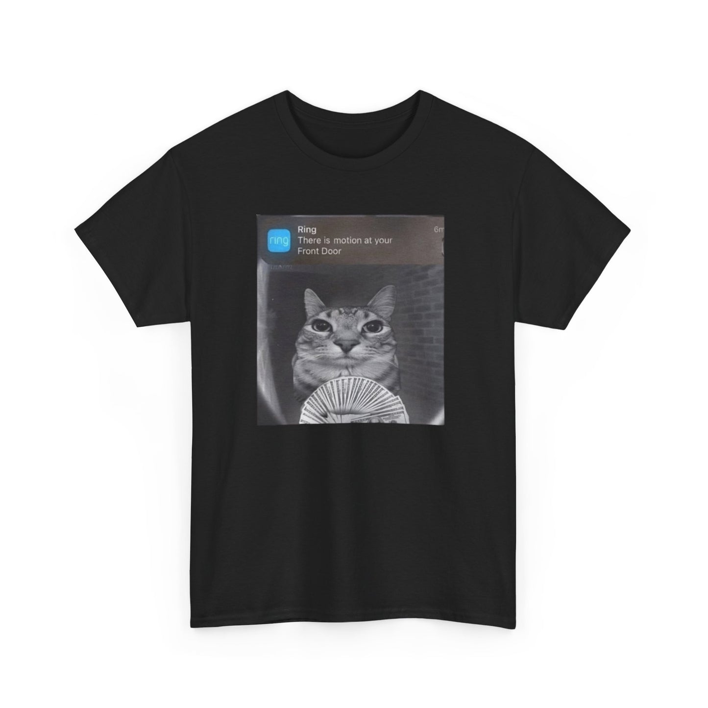 There Is Motion At Your Front Door Funny Cat Tee Unisex Shirt