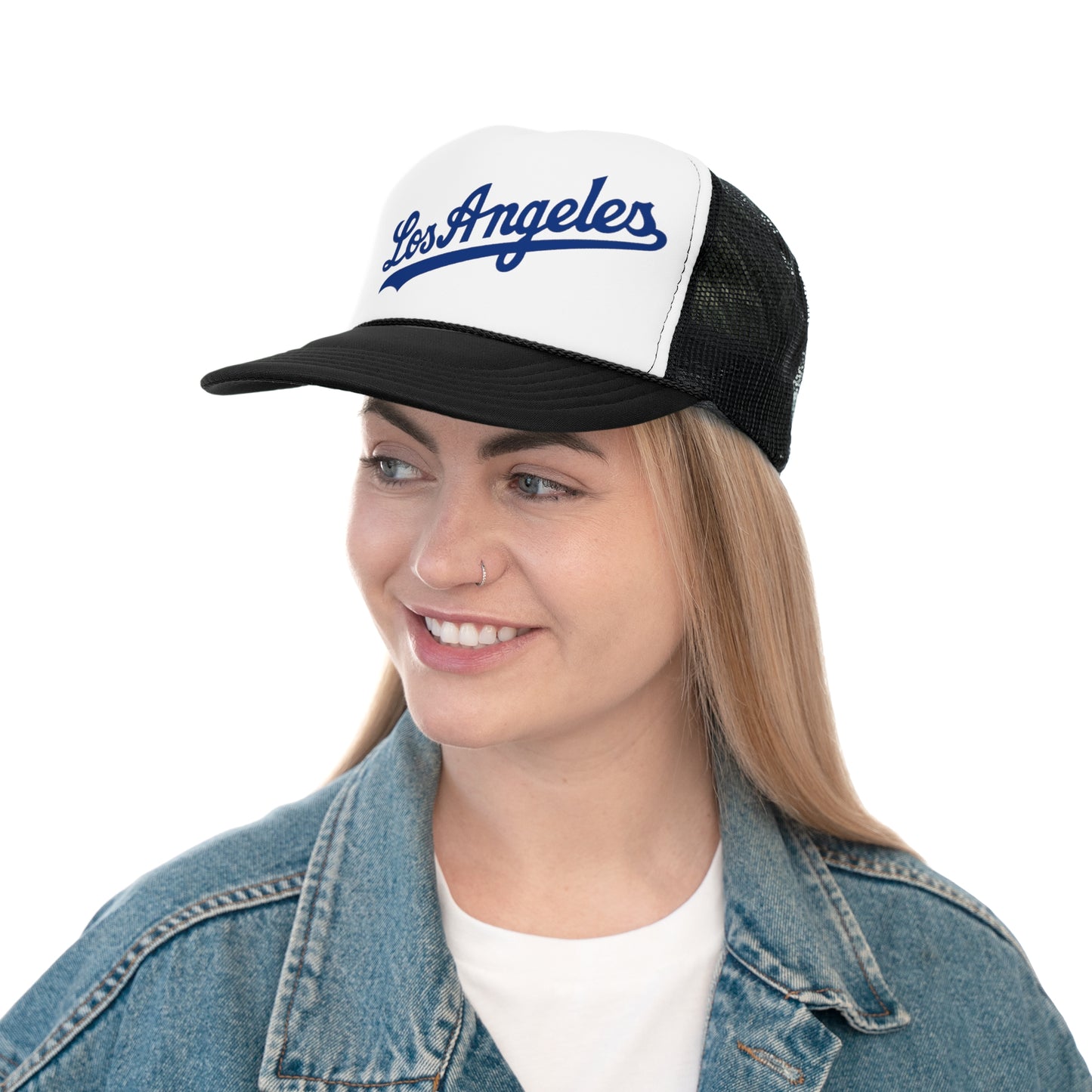 Los Angeles Trucker Hat, Funny Hats, Gift Hat, Parody Trucker Hat, Trendy Hats, Meme Hat