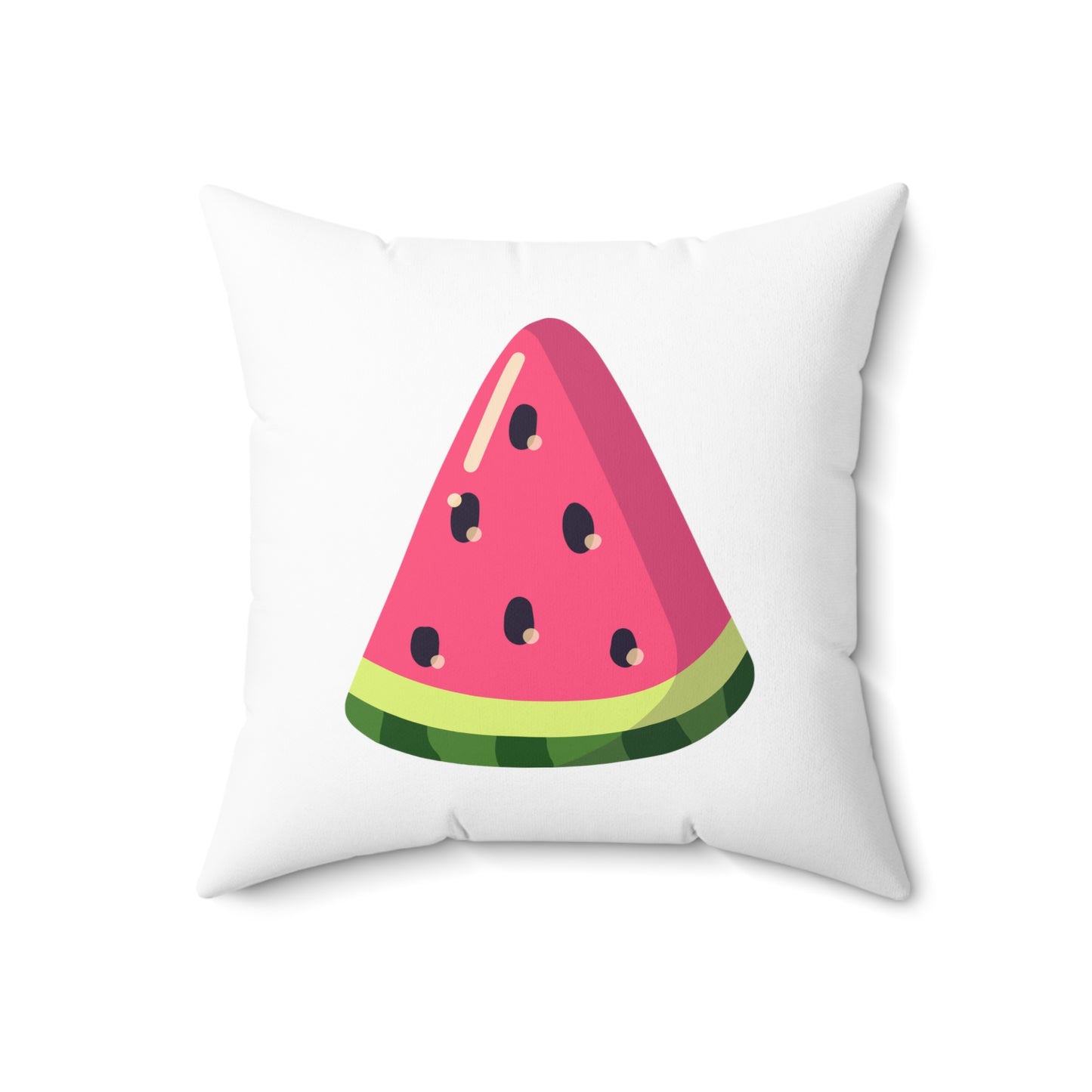 Watermelon Slice Aesthetic Polyester Square Pillow