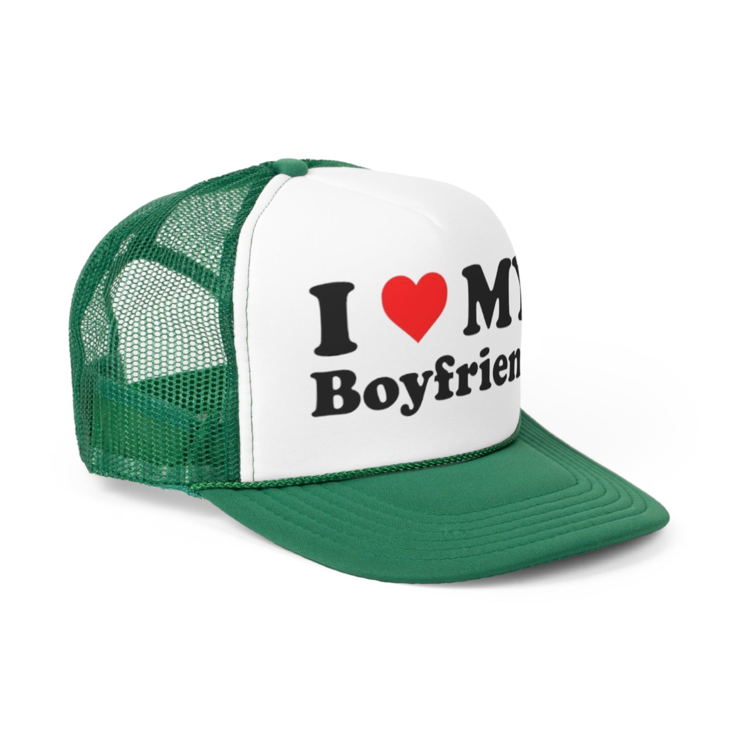 I Love My Boyfriend Trucker Hat, Funny Hats, Gift Hat, Parody Trucker Hat, Trendy Hats, Meme Hat