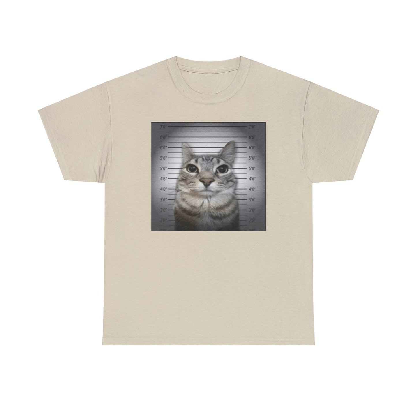 Cute Cat Mugshot T Shirt Unisex