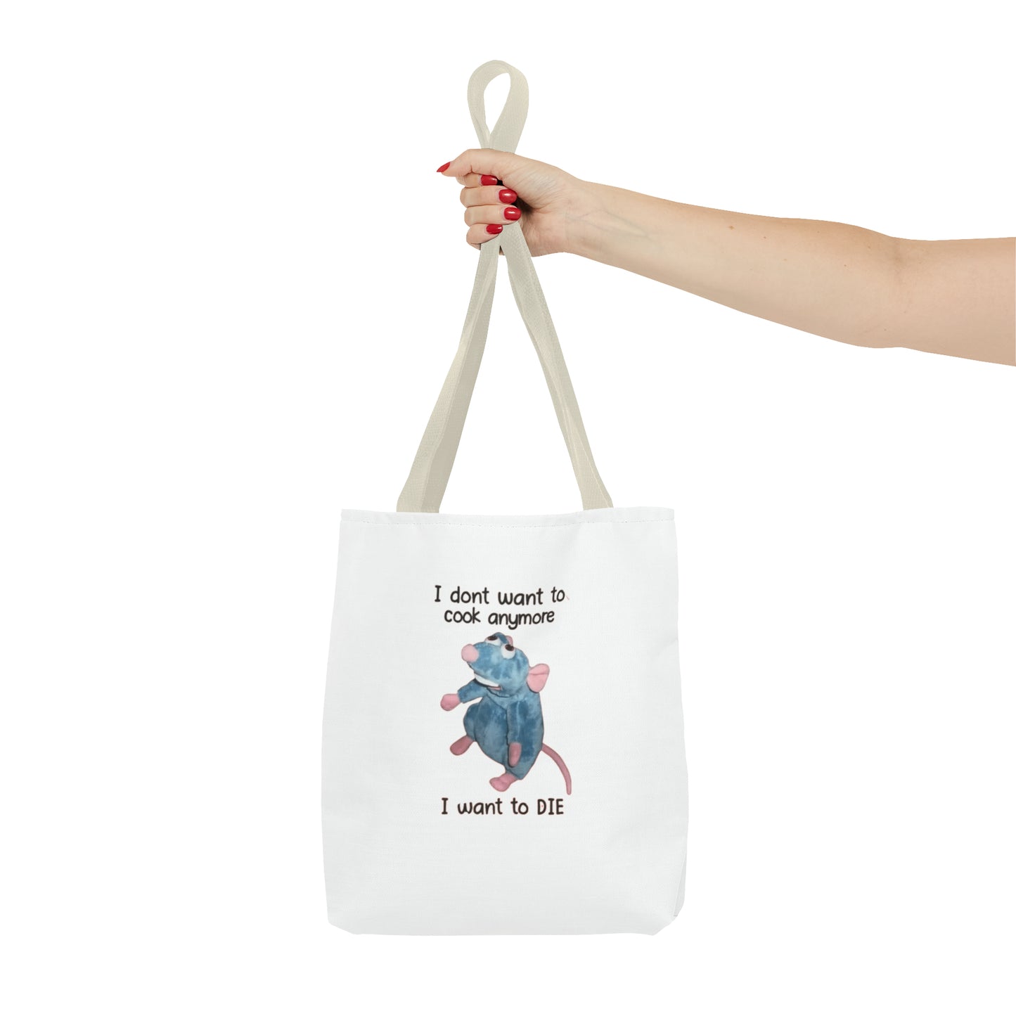 I Don't Want To Cook Anymore I Want To Die Meme Tote Bag