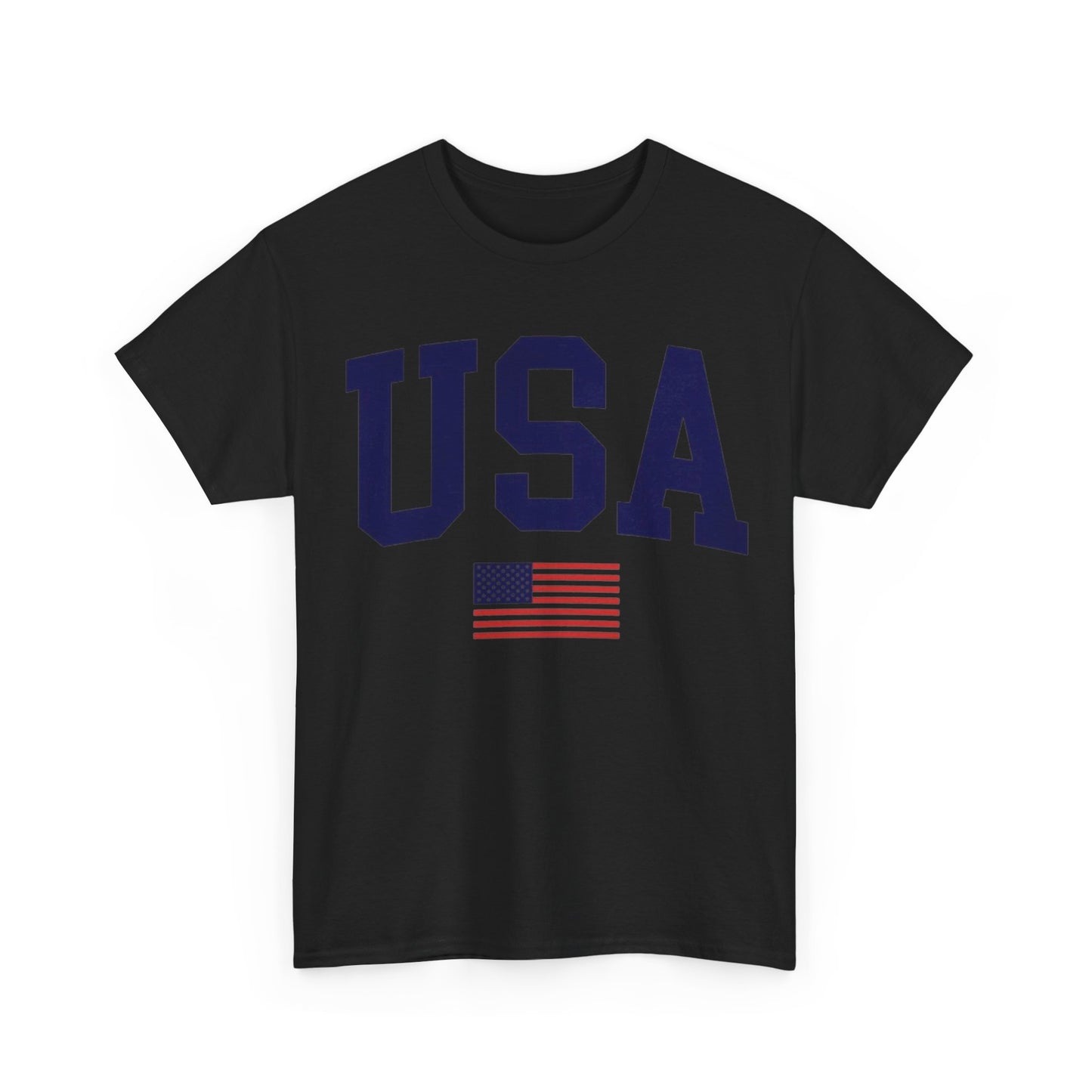 USA Solid Color With Flag Tee Unisex Shirt