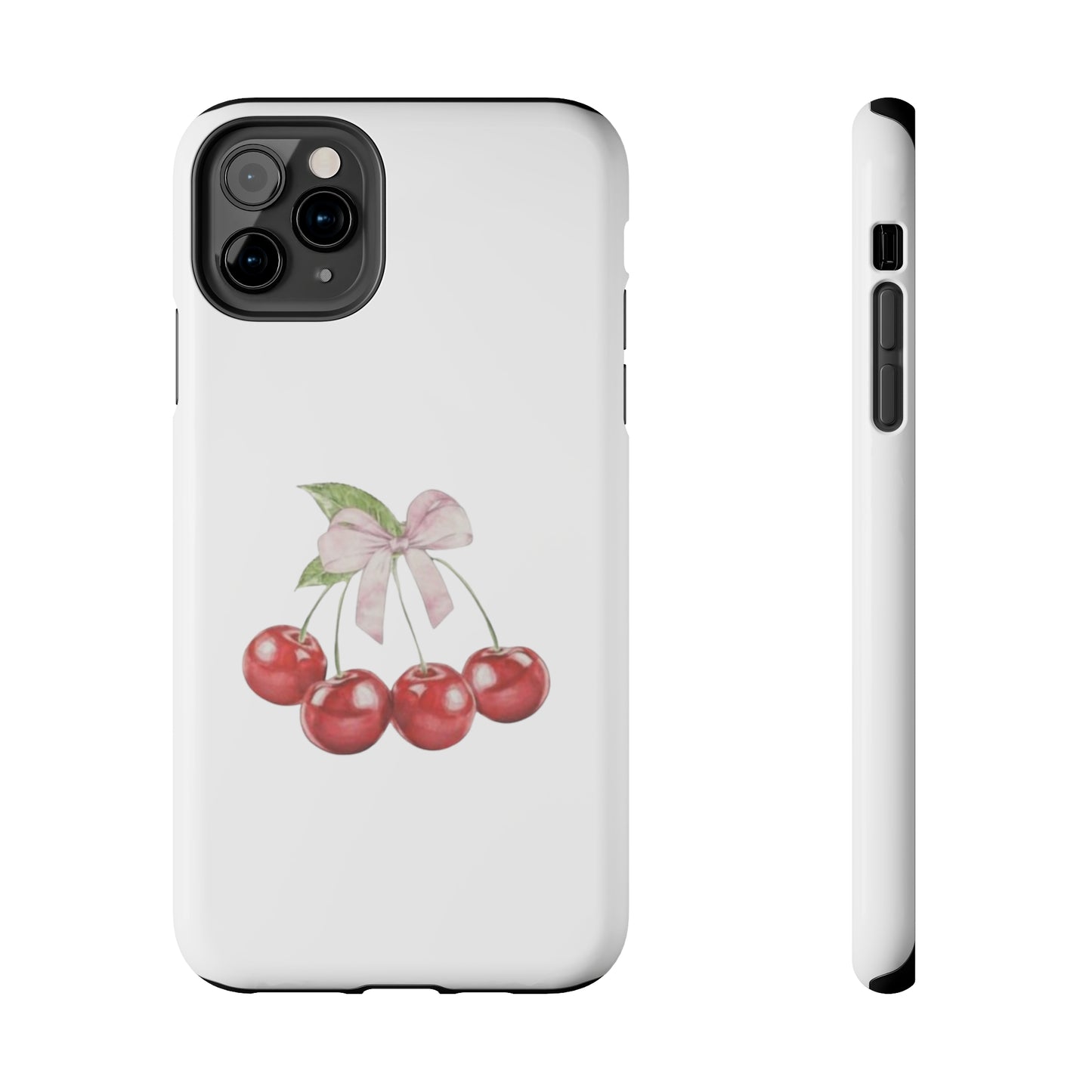 Cherries With Ribbon Aesthetic Tough Phone Cases