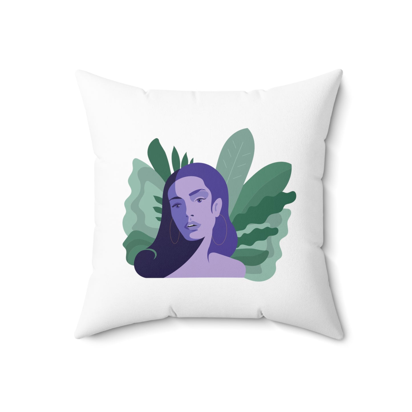 Artistic Women Aesthetic Polyester Square Pillow