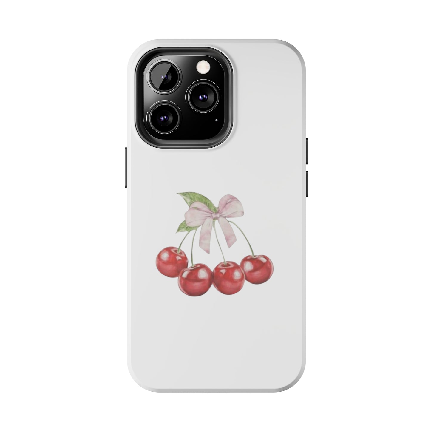 Cherries With Ribbon Aesthetic Tough Phone Cases