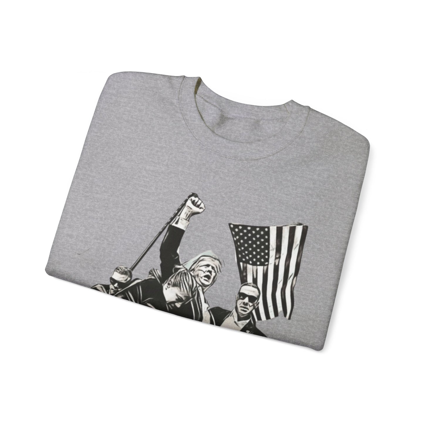 Black And White Assassination Attempt Unisex Crewneck Sweatshirt