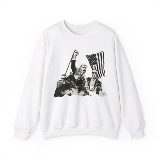 Black And White Assassination Attempt Unisex Crewneck Sweatshirt