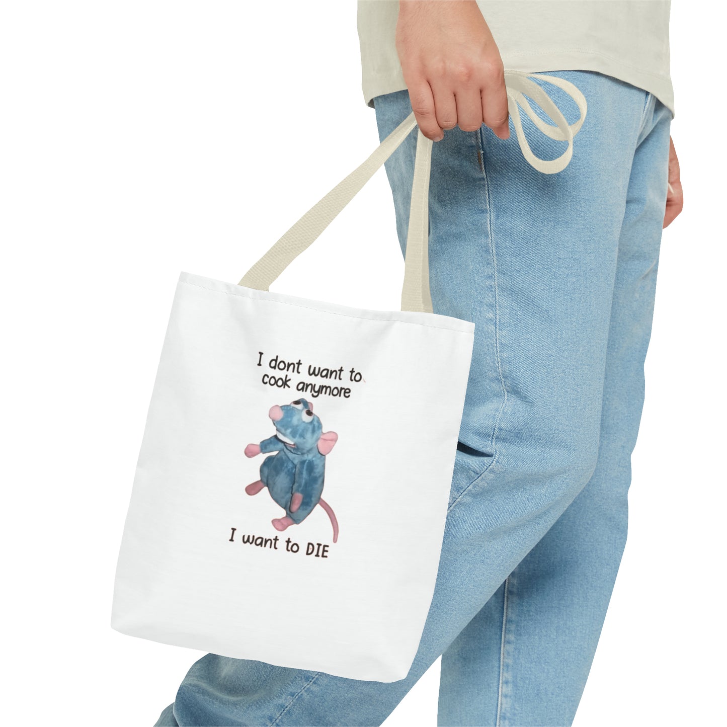 I Don't Want To Cook Anymore I Want To Die Meme Tote Bag