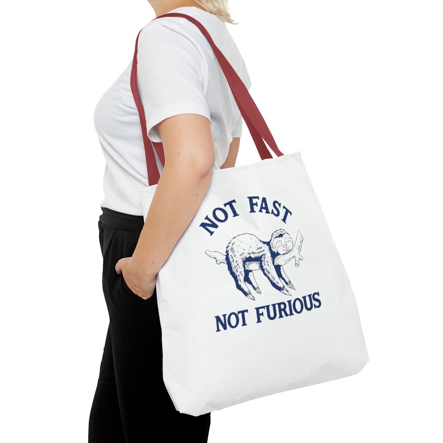 Not Fast Not Furious Meme Tote Bag