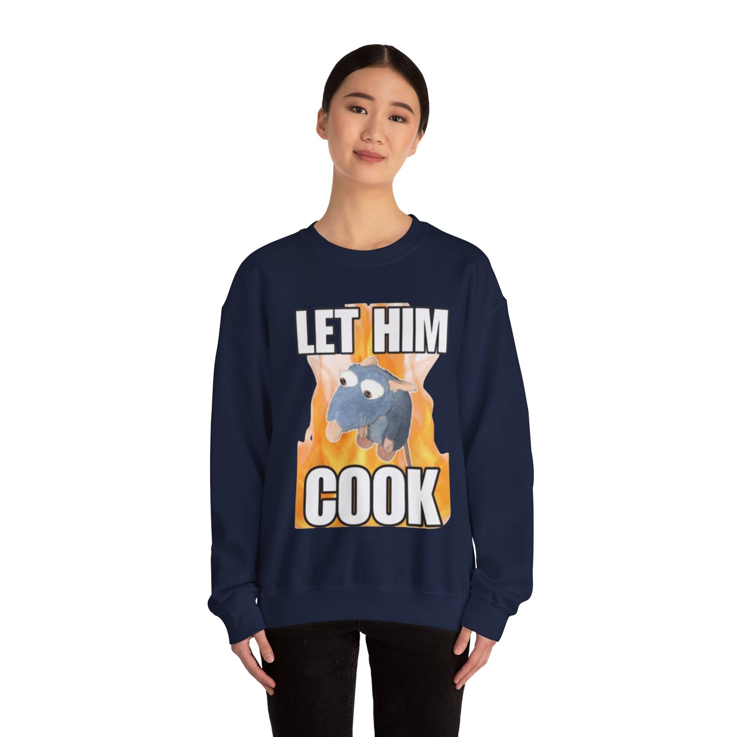 Let Him Cook Adult Unisex Crewneck,  Gift Shirt, Parody crewneck