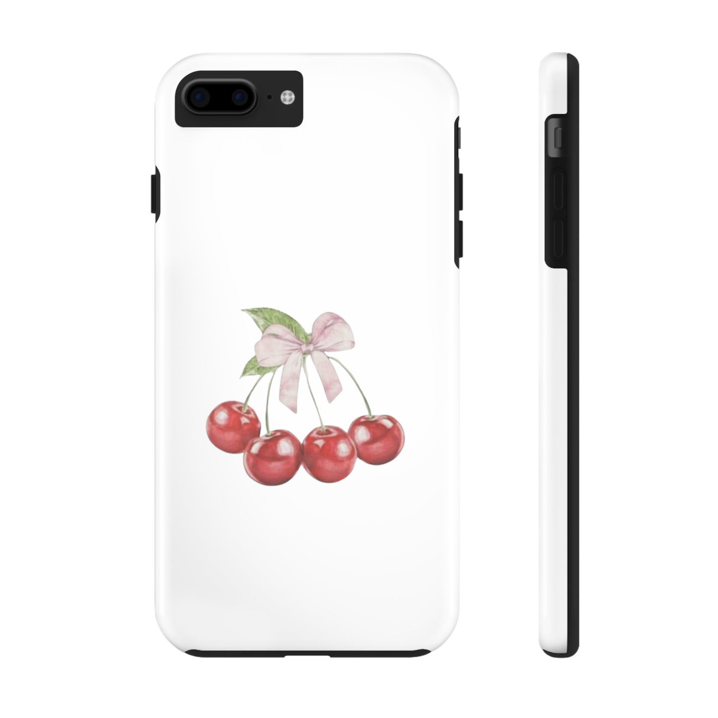 Cherries With Ribbon Aesthetic Tough Phone Cases