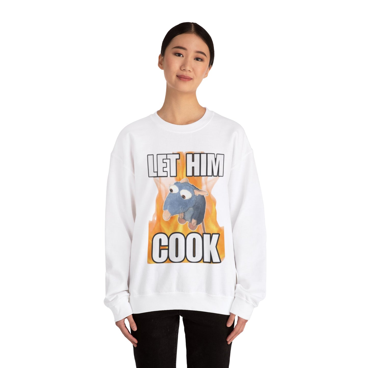 Let Him Cook Adult Unisex Crewneck,  Gift Shirt, Parody crewneck