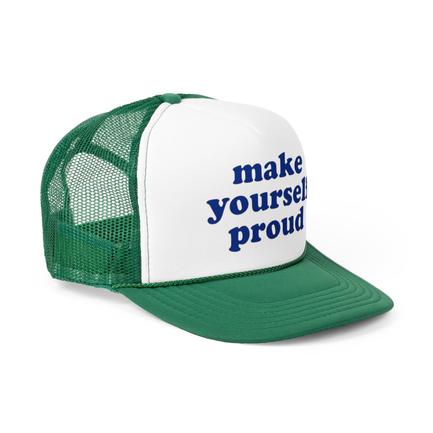 Make Yourself Proud Trucker Hat, Funny Hats, Gift Hat, Parody Trucker Hat, Trendy Hats, Meme Hat