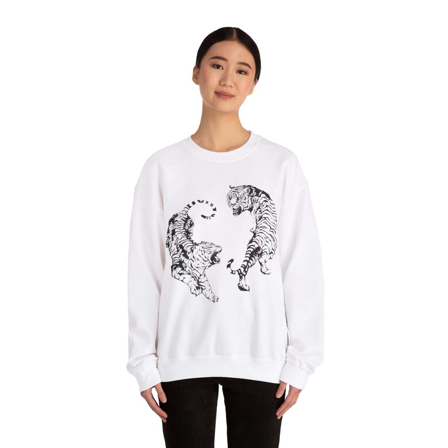 Two Tigers Unisex Crewneck Sweatshirt