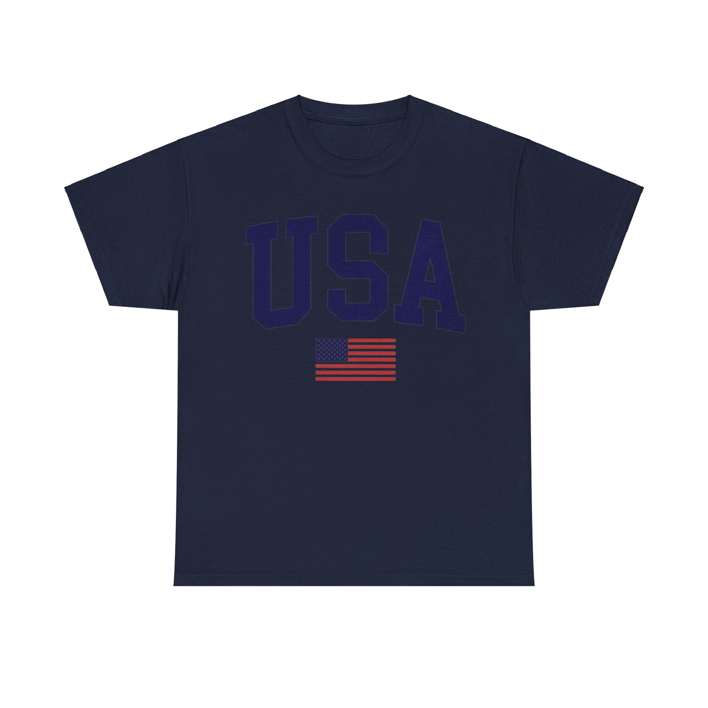 USA Solid Color With Flag Tee Unisex Shirt