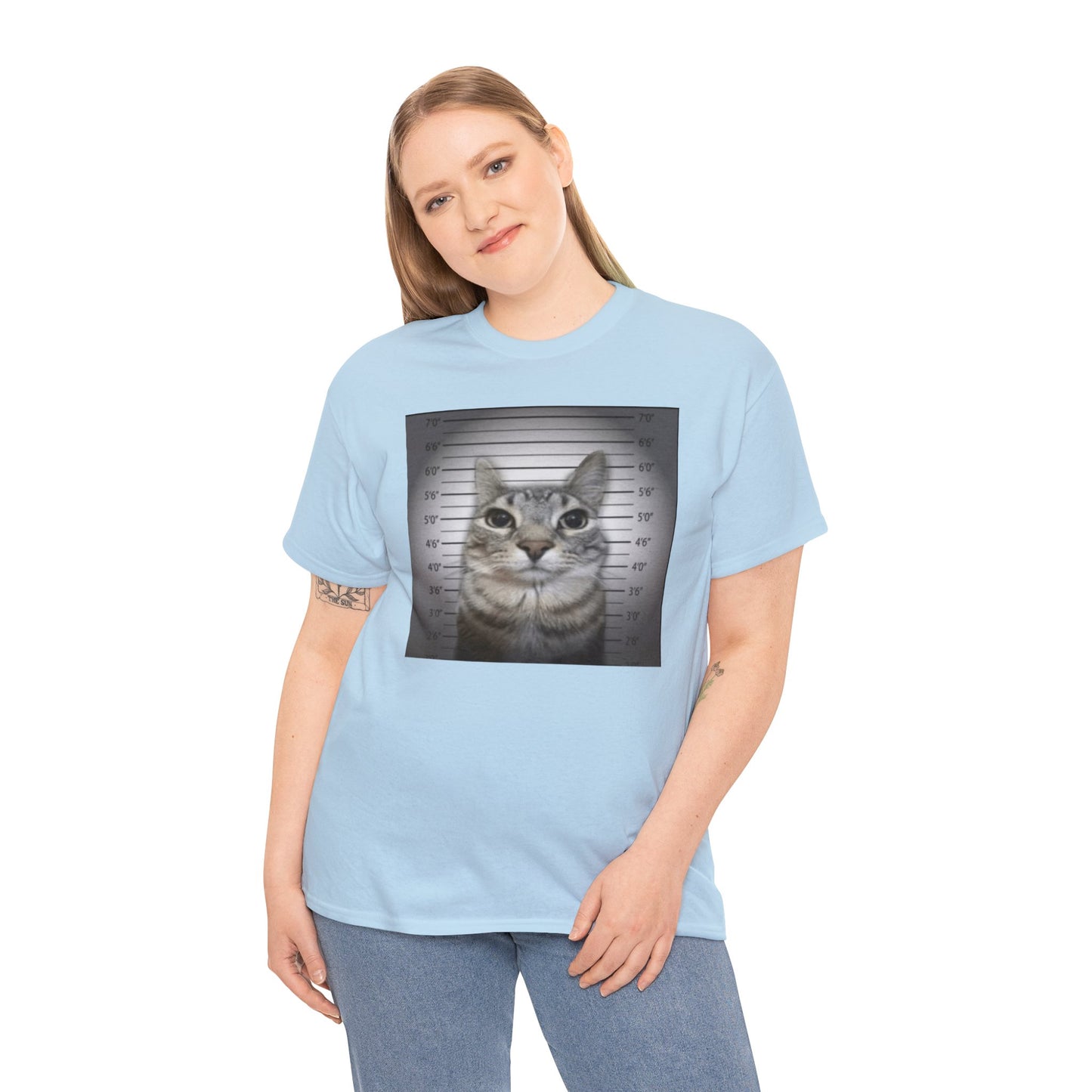 Cute Cat Mugshot T Shirt Unisex