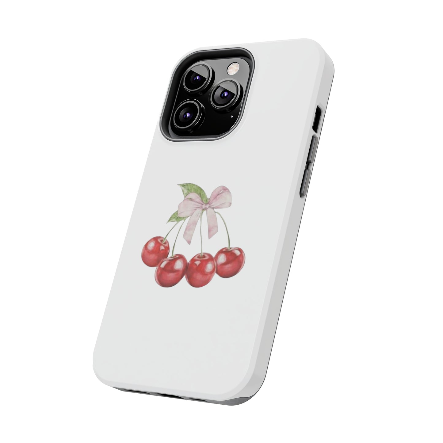 Cherries With Ribbon Aesthetic Tough Phone Cases