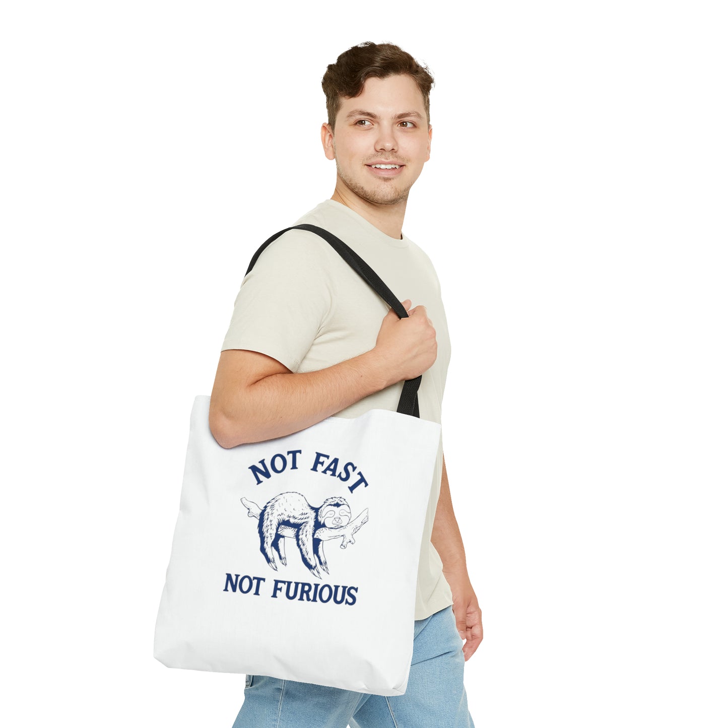 Not Fast Not Furious Meme Tote Bag