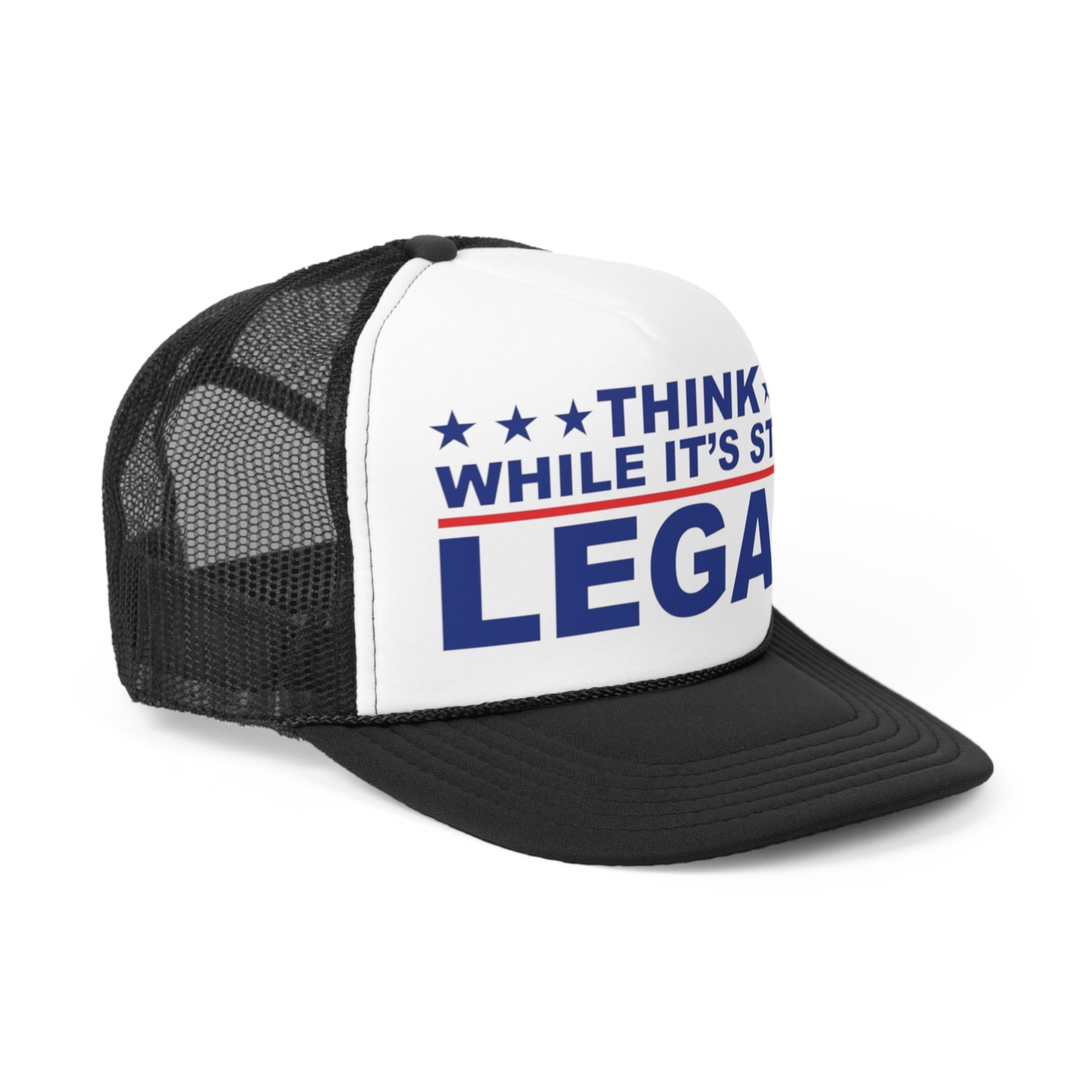 Think While It's Still Legal Trucker Hat, Funny Hats, Gift Hat, Parody Trucker Hat, Trendy Hats, Meme Hat